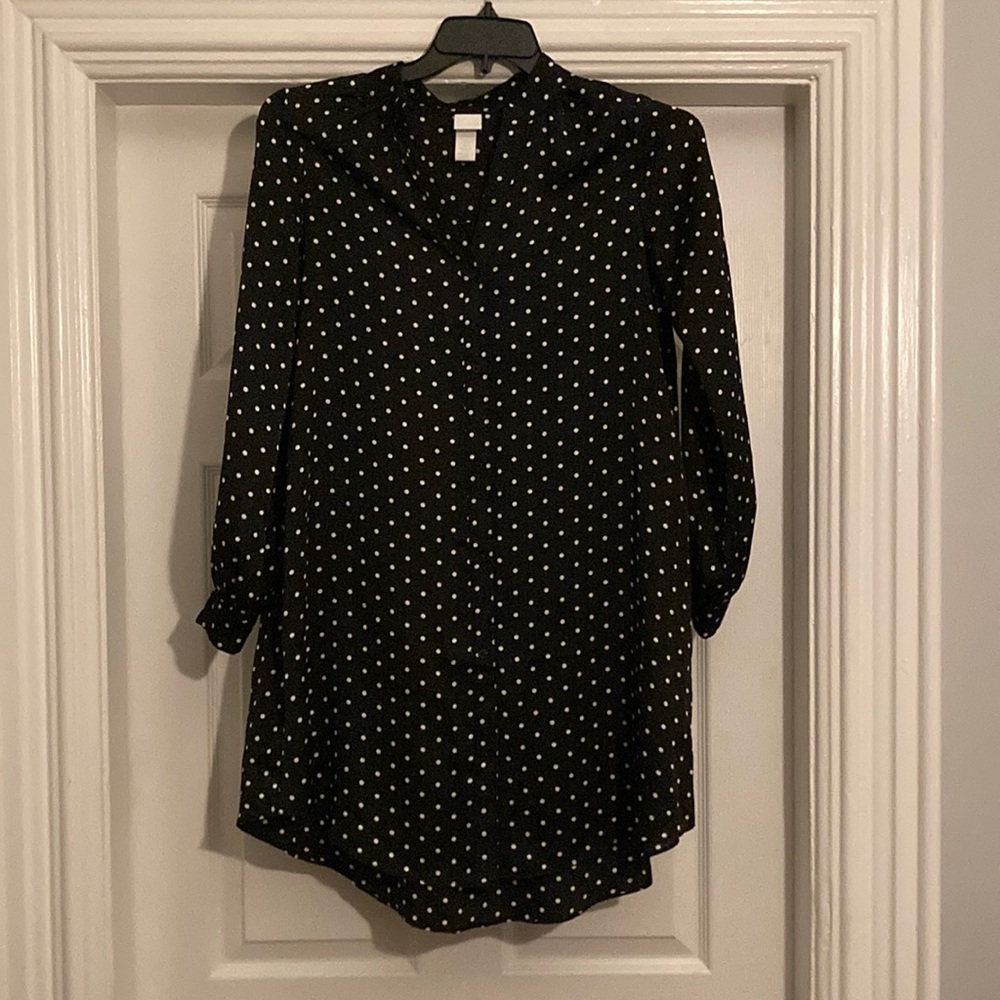 H&M size 4 polka dot shift dress.